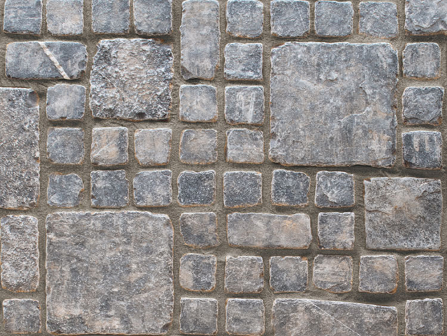グレドブラック（石灰岩）方形セット