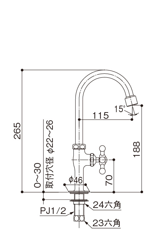 スワンタップ 図面